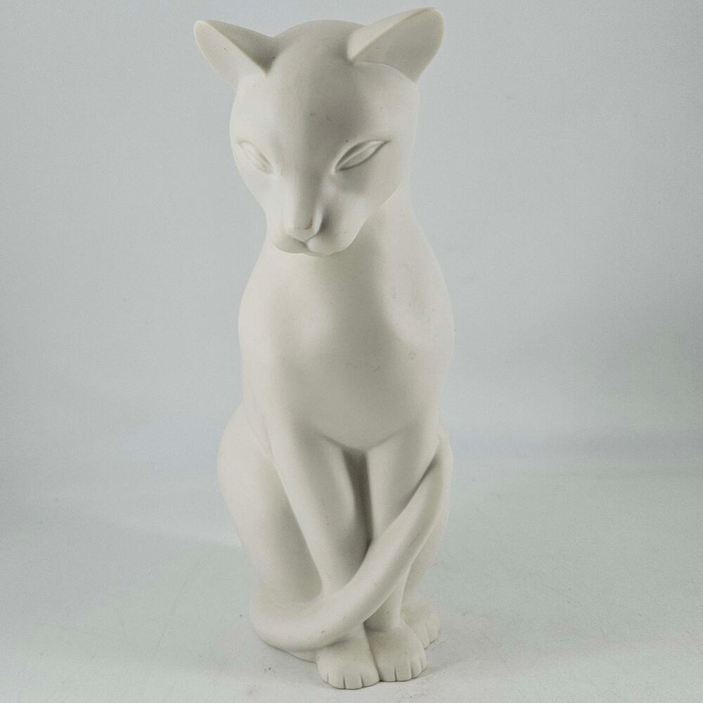 Special Gifts by Crowning Touch white siamese cat bisque figurine